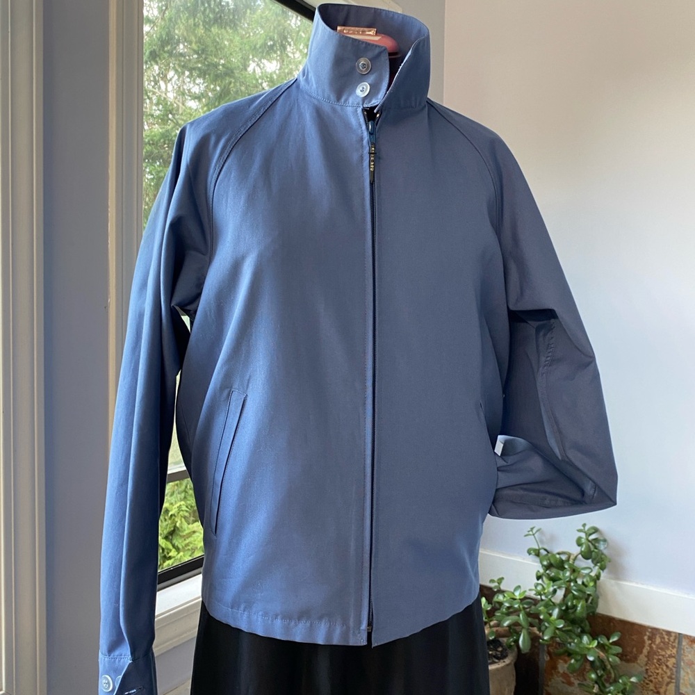 London Fog Blue Windbreaker with Relaxed Fit